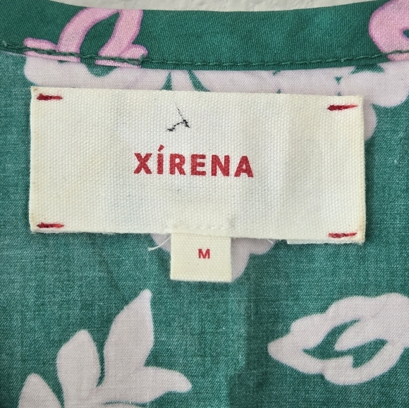 XiRENA Aurie 100% Cotton Puff Sleeve Mini Dress Pockets Size Medium New No Tag - Picture 13 of 16